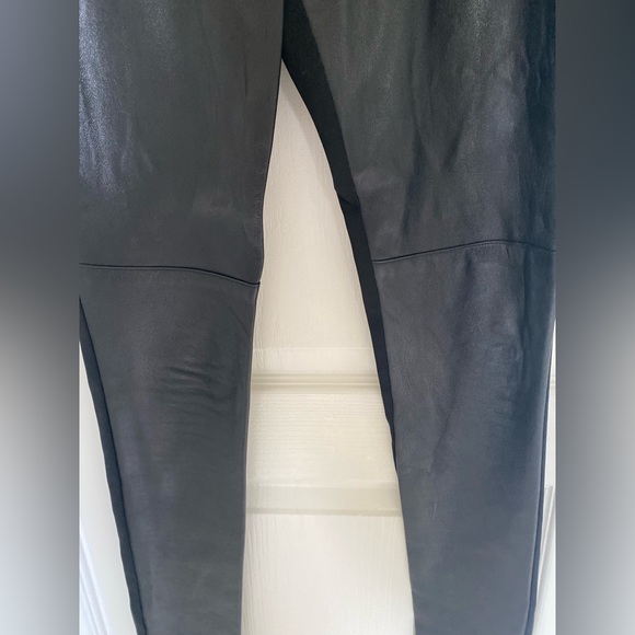 Nicole Miller Artelier Leather Panel Pants - Picture 4 of 4